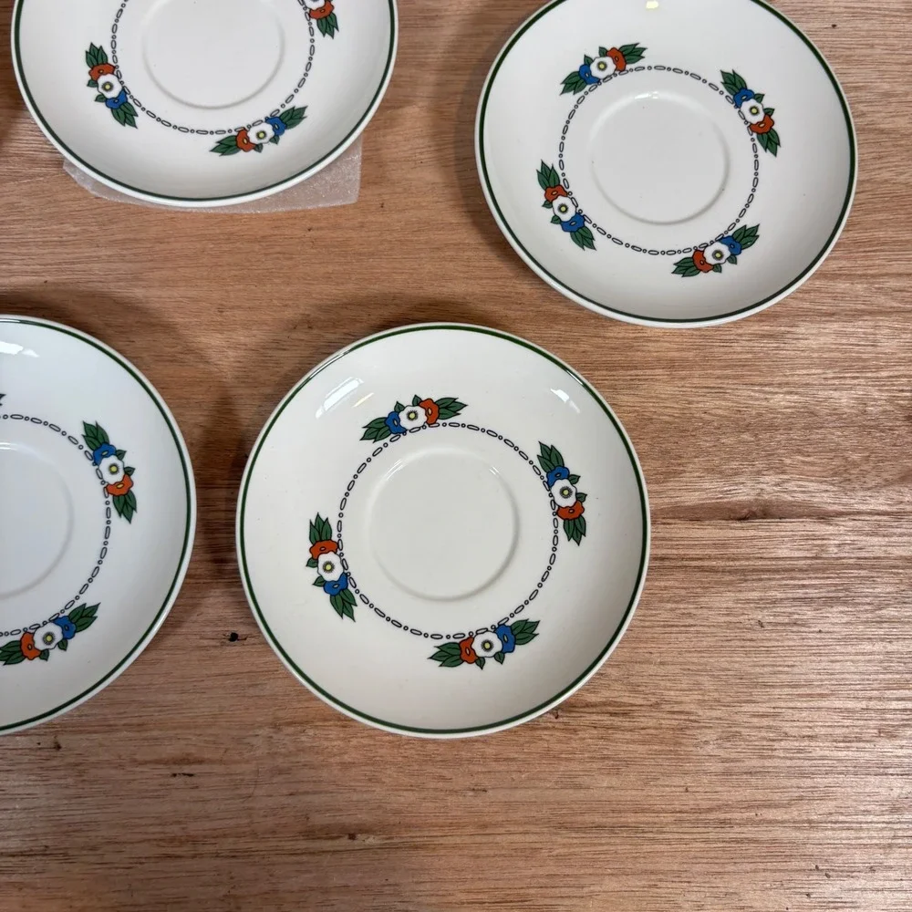 Villeroy&Boch Hansi d'Alsace Saucers Vitro-Porcelaine Floral Set of 7 Luxembourg